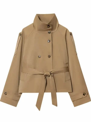 2025 Autumn Winter Stand-Collar Trench Coat