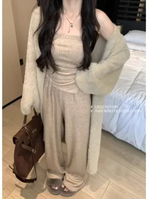 Women's Knit Three Piece Set