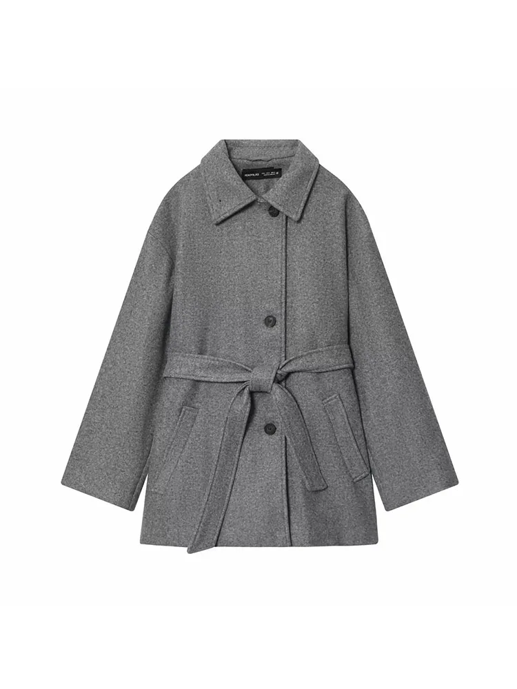 Women's 2025 Autumn Soft Loose Jacket with Double Collar - Image 3