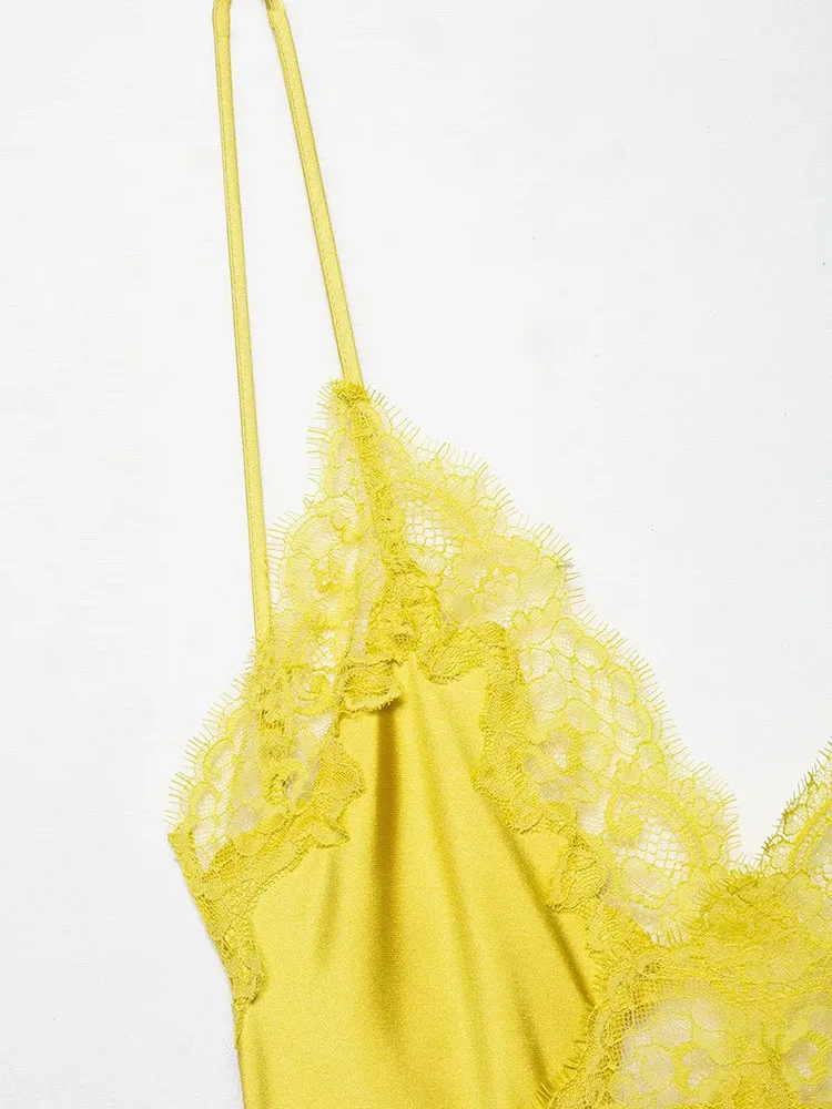 Autumn Backless Spaghetti-Strap Midi Dress - Image 4