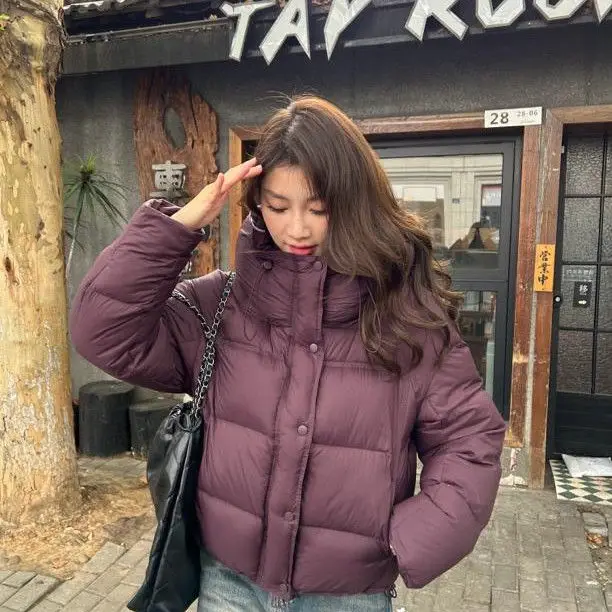 Fluffy Cloud Hooded Puffer Coat for Women