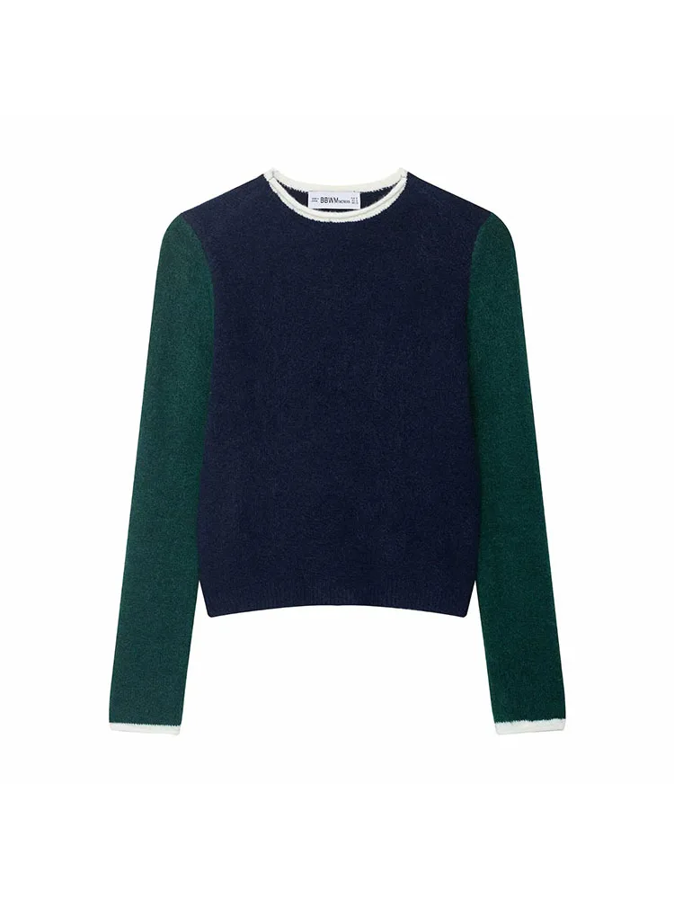 2025 Autumn/Winter Patchwork Knit Sweater