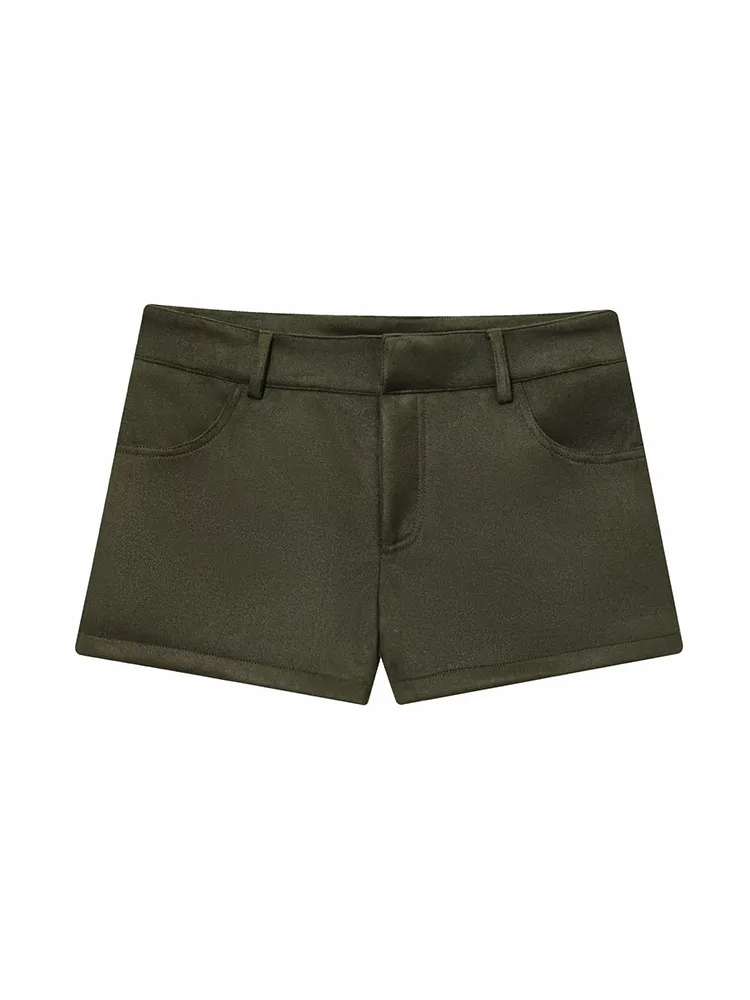 2025 Autumn Office Suede Blazer & Shorts Set - Image 4