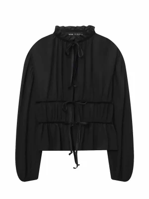 Women’s Retro Lace-Up Long Sleeve Shirt