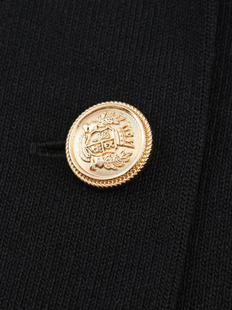 Women’s Double Breasted Knitted Short Coat - Image 6