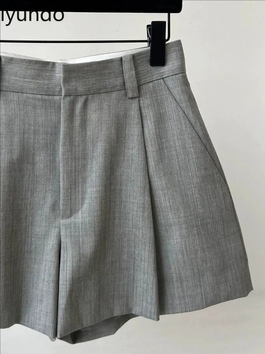 Spring Summer High Waist Wide Leg Shorts - Image 3