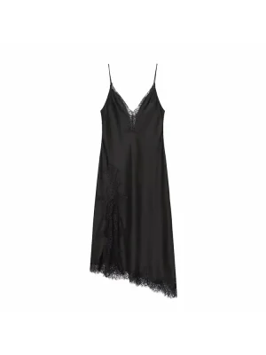 Autumn Sexy Lace V Neck Dress Women