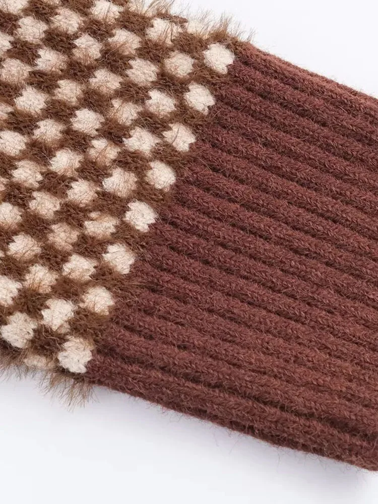 Autumn Winter High-Neck Zip Bomber Sweater - Image 4