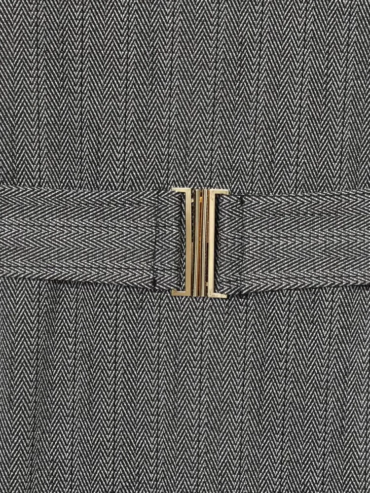 Women’s Elegant Belted Midi Dress Sleeveless O Neck - Image 6