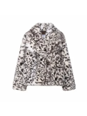 Women’s Loose Turn-Down Collar Fur Jacket