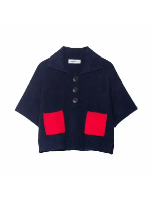 Women’s 2025 Lazy Style Short-Sleeve Knit Pullover