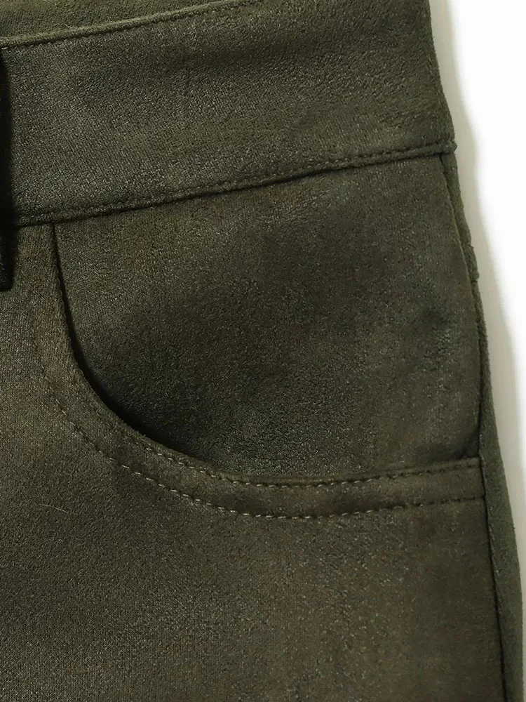 2025 Autumn Office Suede Blazer & Shorts Set - Image 6