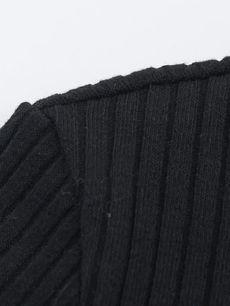 Women’s Color Block Contrast Knit Sweater - Image 4