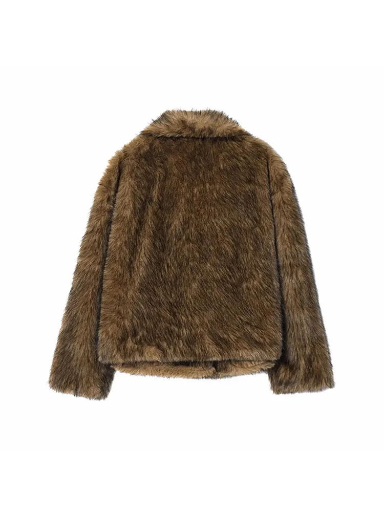 2025 Autumn Faux Fur Loose Coat - Image 2