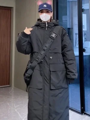 Oversized Hooded Thick Cotton Coat