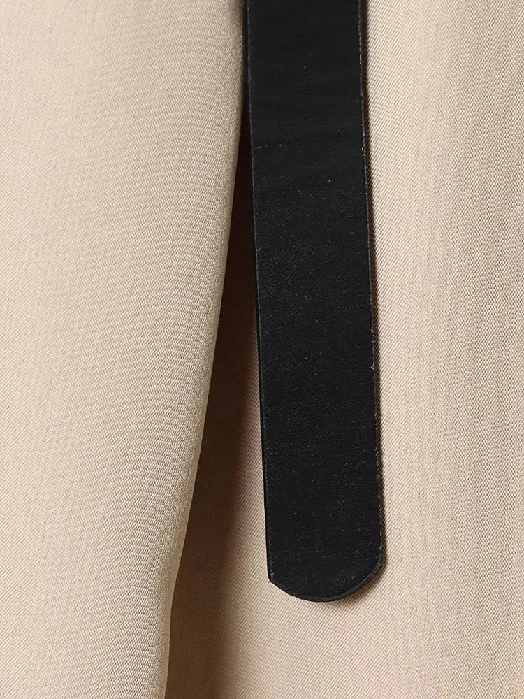 Women's 2025 Vintage Belted A-Line Long Skirt - Image 6