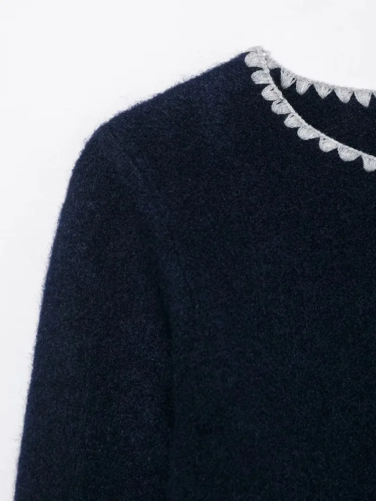 Women’s Solid Knit Sweater Coat - Image 6