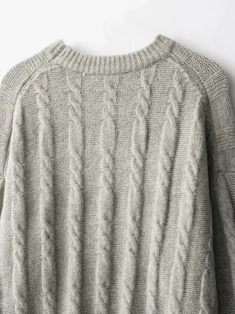 Autumn Winter Vintage O Neck Sweater - Image 6
