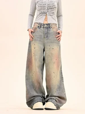 Vintage Straight Leg Loose Jeans