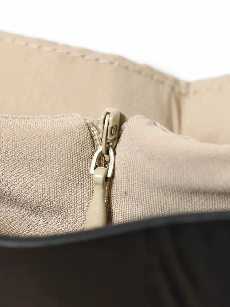 Women's 2025 Vintage Belted A-Line Long Skirt - Image 3