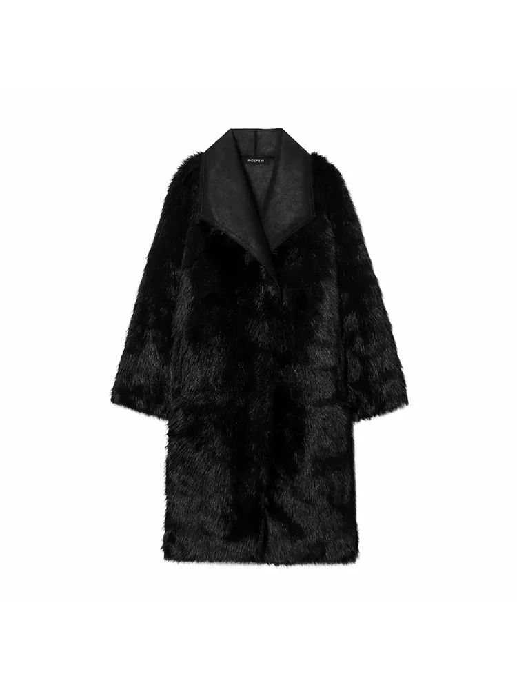Women’s Multicolored Retro Plush Reversible Coat - Image 2