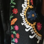 Women’s Embroidered Faux Fur Vest photo review