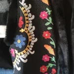 Women’s Embroidered Faux Fur Vest photo review