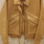 Women’s Retro Suede Leather Short Jacket photo review