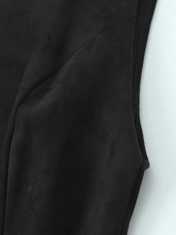 Women’s Elegant Ruffle Layered Mini Dress - Image 7