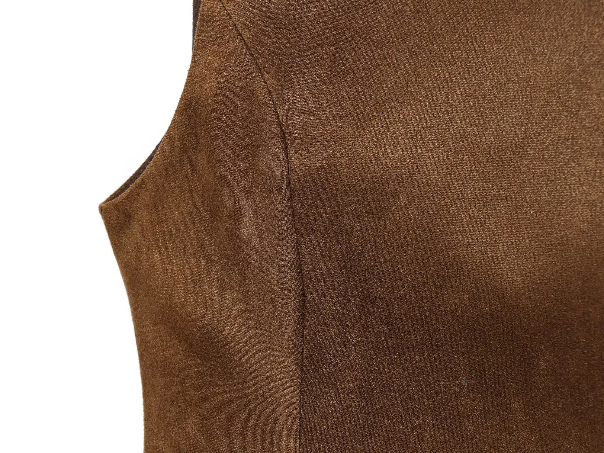 Winter Women's Fashionable Suede Texture Short Dress - Image 4