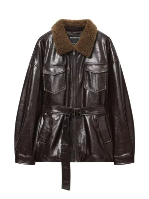 Autumn Versatile Coated Buckle Jacket