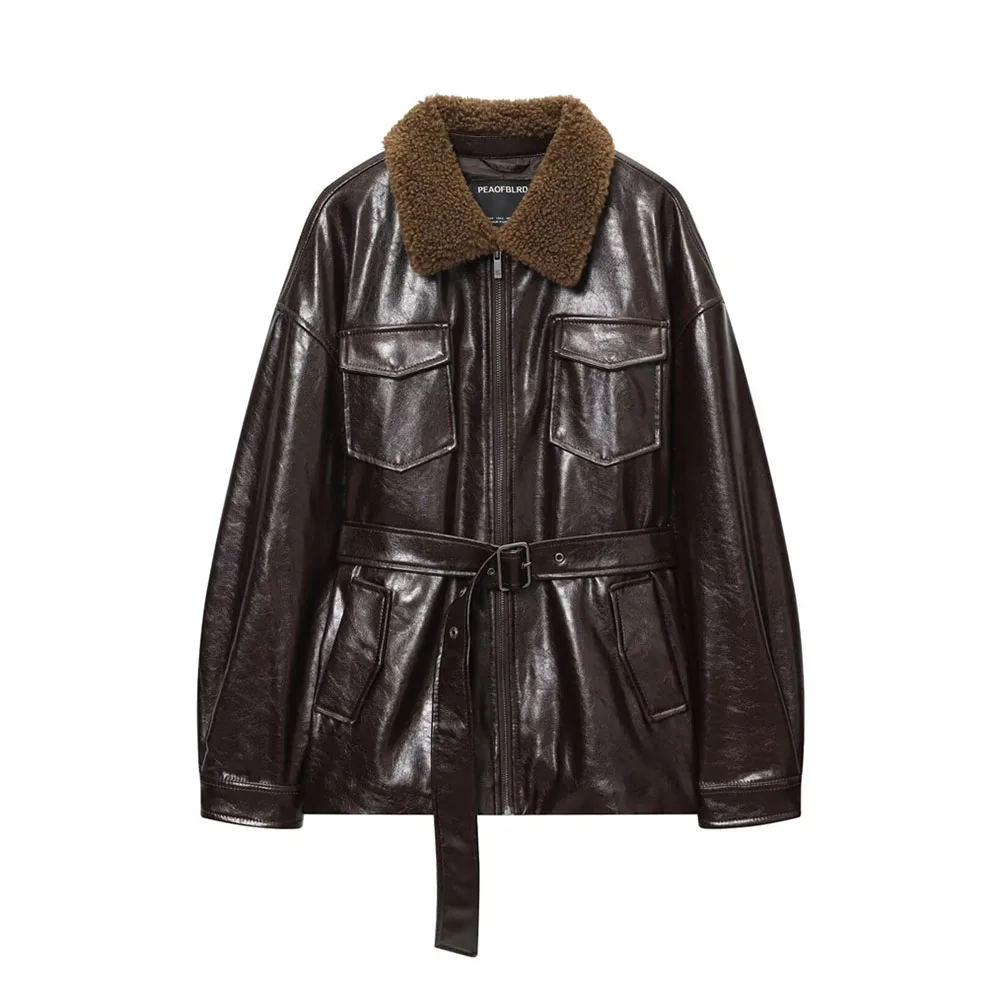 Autumn Versatile Coated Buckle Jacket