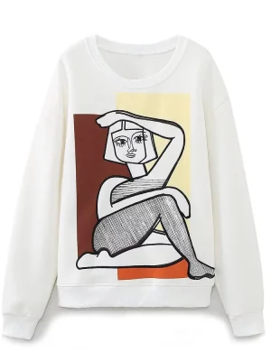 Winter Women’s Embroidered Sports Hoodie