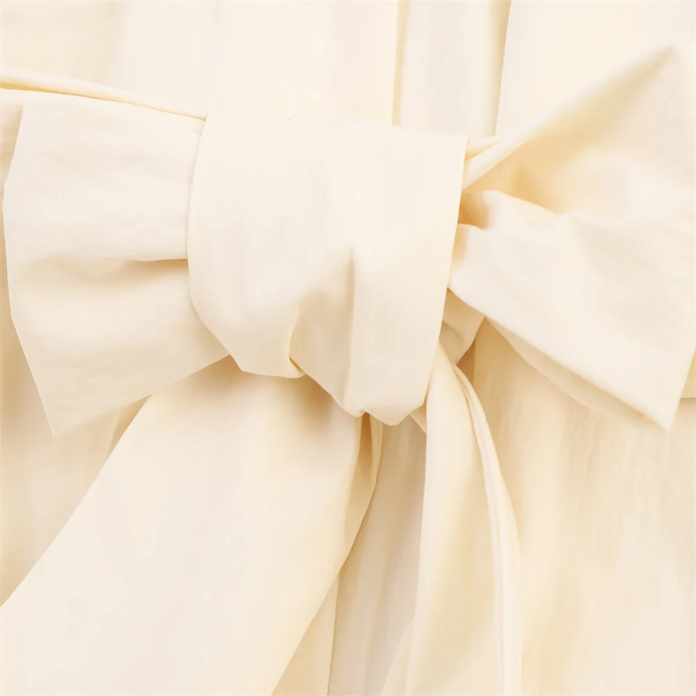 Autumn Bubble Sleeve Shirt Dress - Image 4