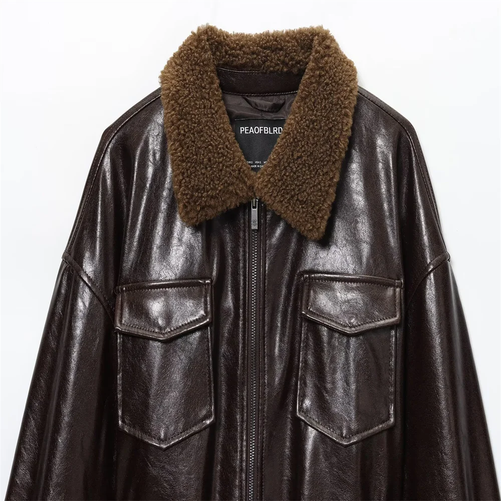 Autumn Versatile Coated Buckle Jacket - Image 3