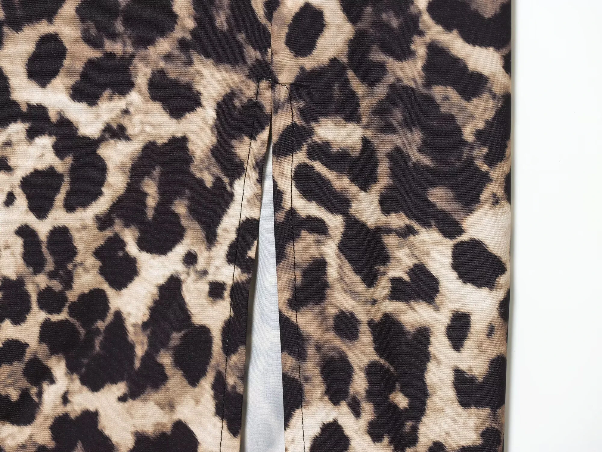 Women’s 2025 Animal Print Lace Midi Dress - Image 4