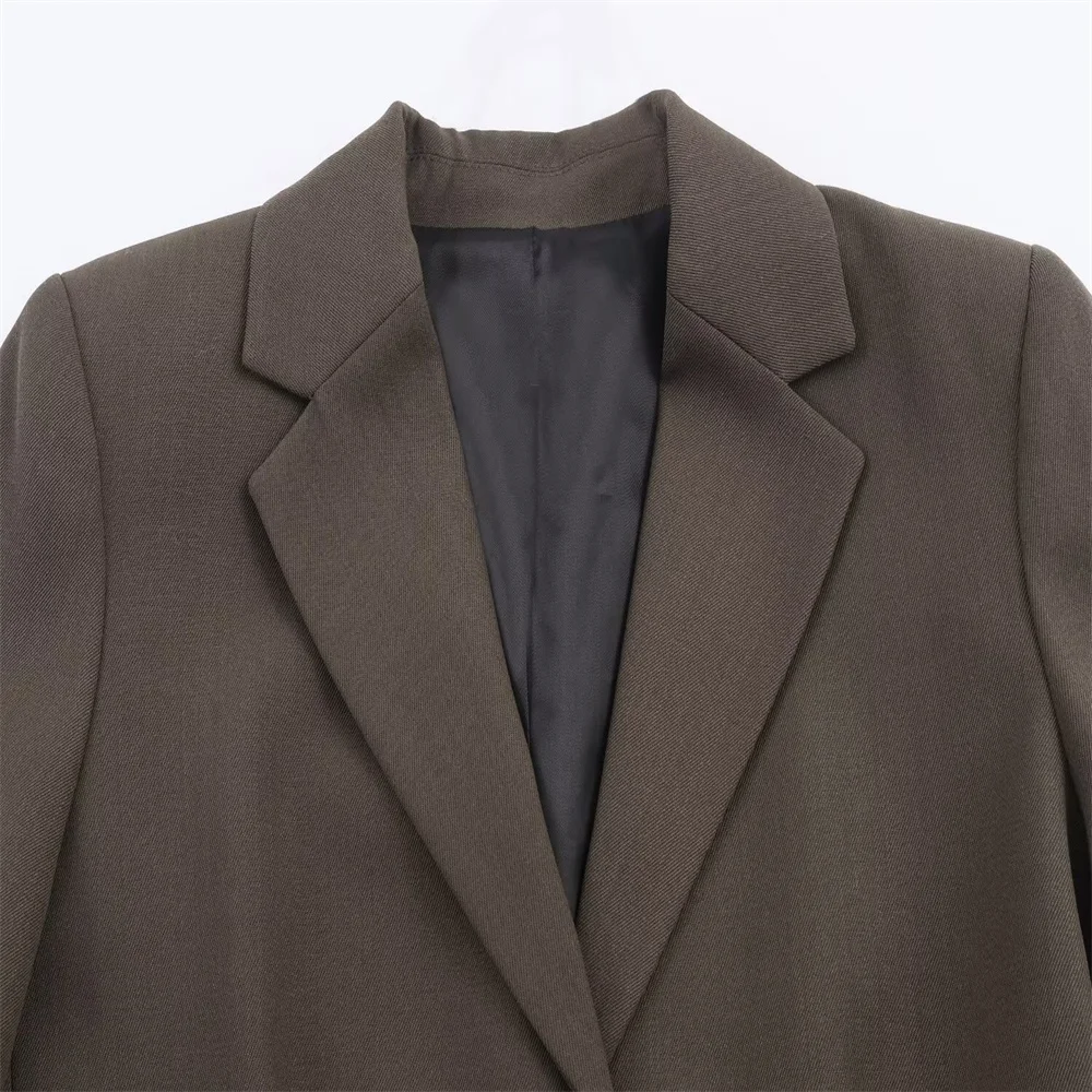 Autumn Blend Suit Jacket & Pleated Skirt Set - Image 3