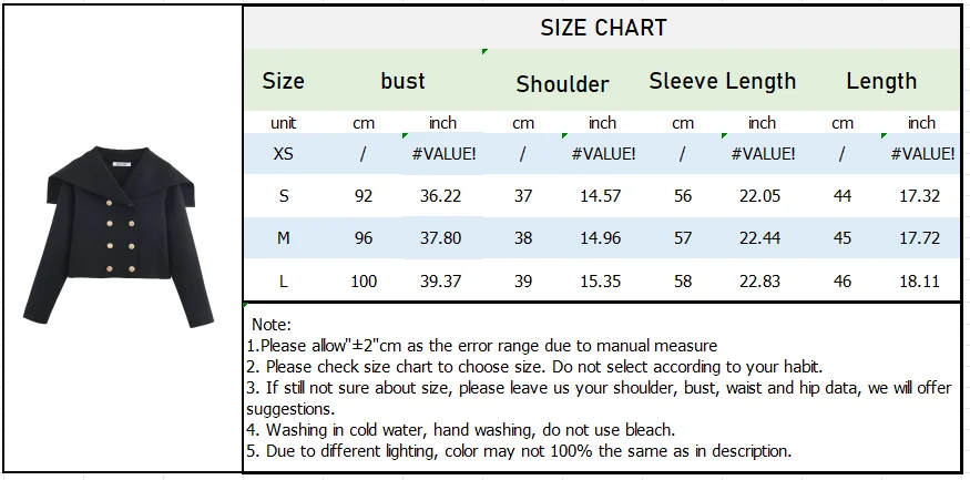 Autumn Double-Breasted Knit Short Coat - Image 7