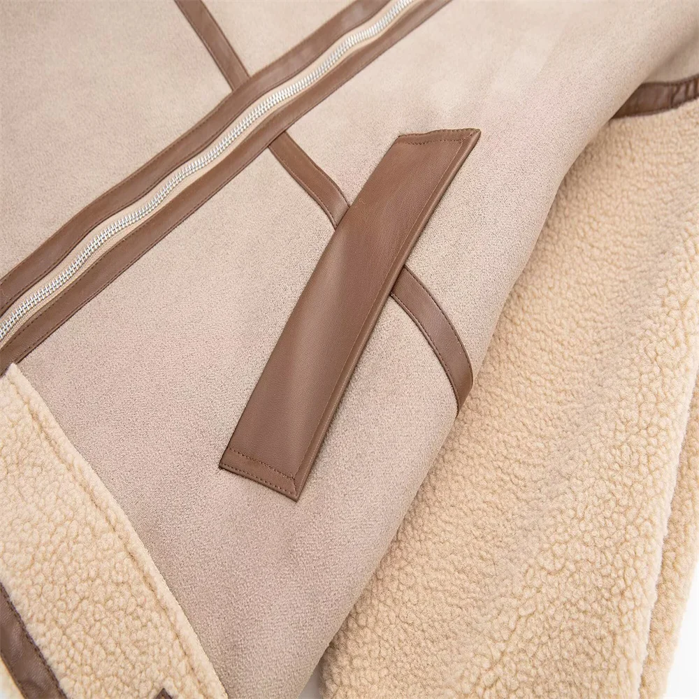 Women’s Winter Splicing Jacket Coat - Image 4