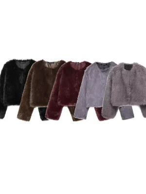 Women’s Winter Faux Fur Short Jacket