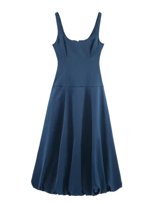 Women’s 2025 Balloon Sleeve Midi Dress