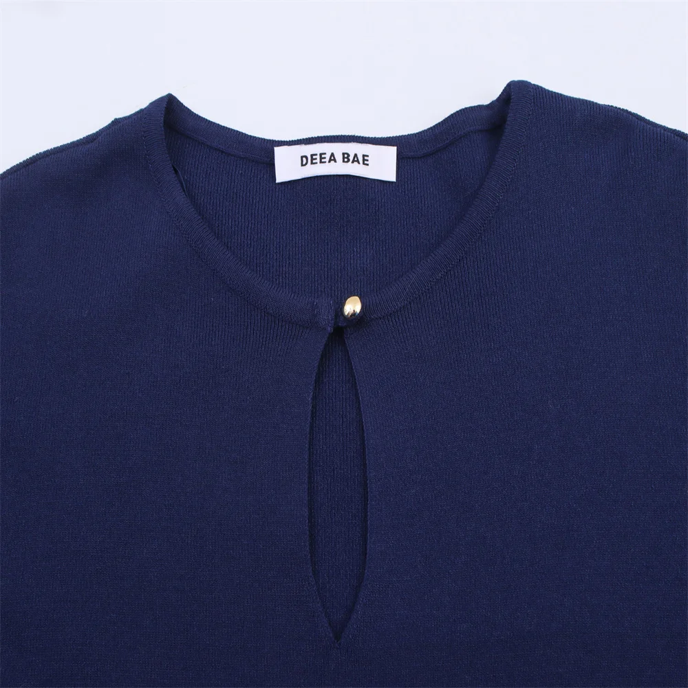 Autumn Hollow Embroidery Knit Top - Image 3