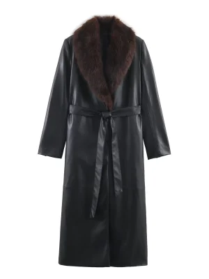 Women’s 2025 Winter Faux Fur Effect Coat
