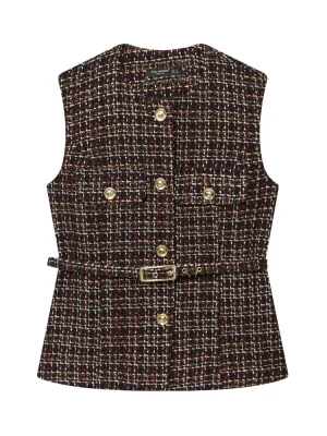 Winter Women’s Textured Belted Tank Top