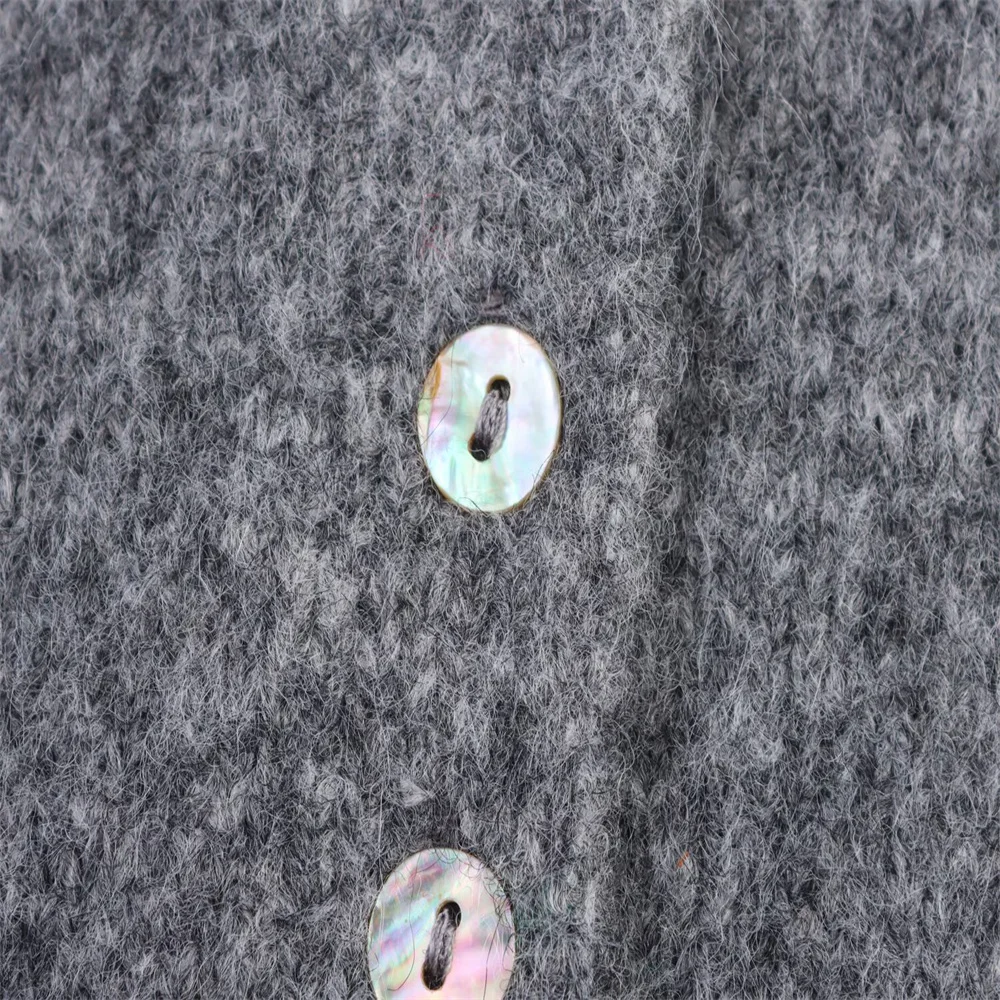 Autumn French Style Layered Knit Jacket - Image 4