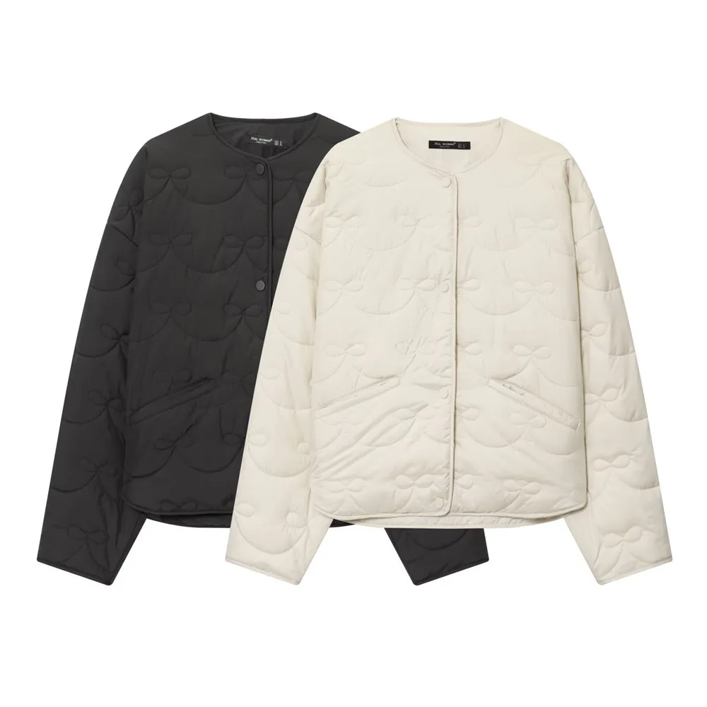 Winter Women’s Bow Quilted Coat