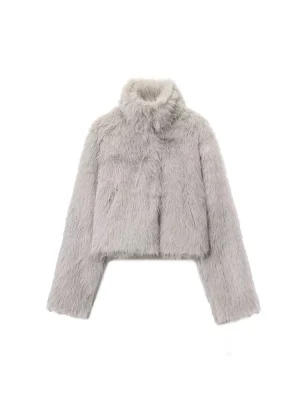 Women’s High-End Faux Fur Short Jacket