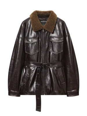 Women’s Coated Buckle Jacket