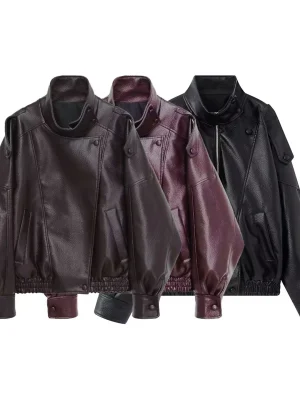 Women’s Slim Double-Sided Solid Jacket