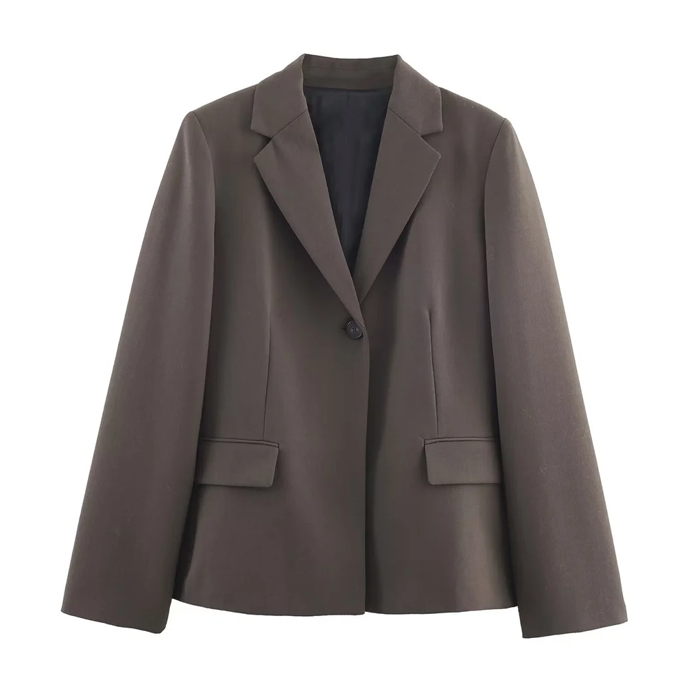 Autumn Blend Suit Jacket & Pleated Skirt Set - Image 2